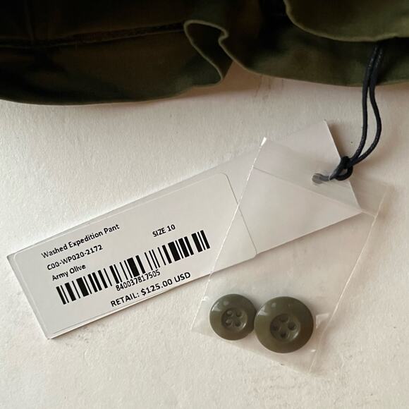 ALEX MILL Expedition Twill Pant Army Olive - Picture 4 of 4